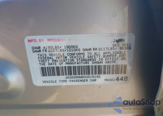 JA32X8HW6CU015142: 44391166