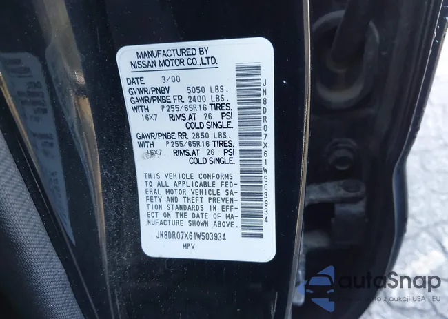 JN8DR07X61W503934: 44391290