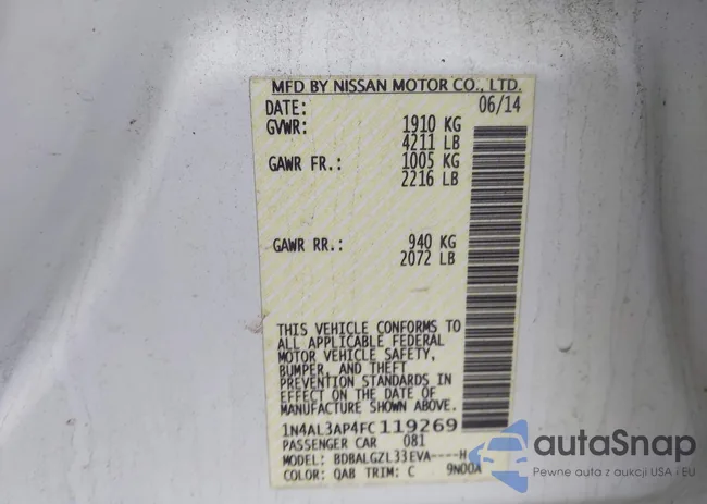 1N4AL3AP4FC119269: 44390495