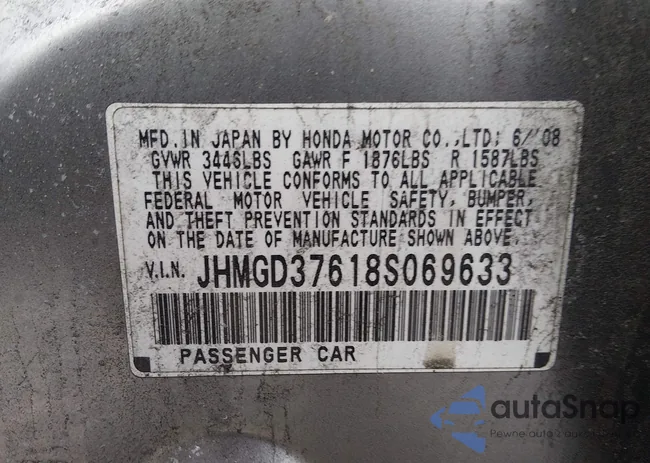 JHMGD37618S069633: 44390552