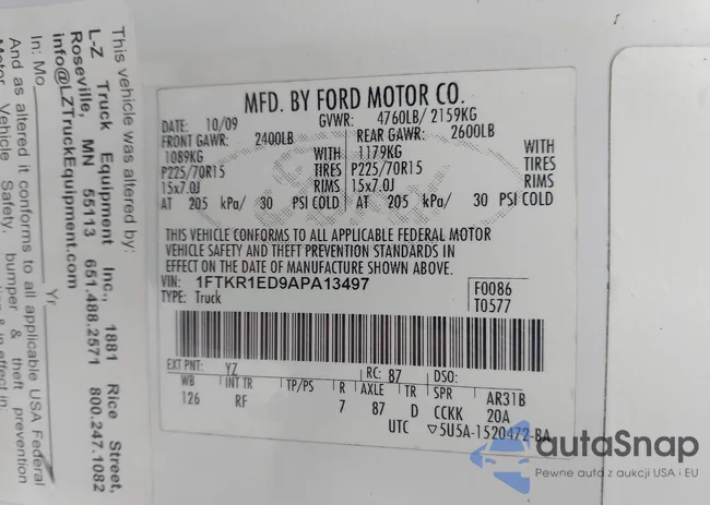 1FTKR1ED9APA13497: 44390557