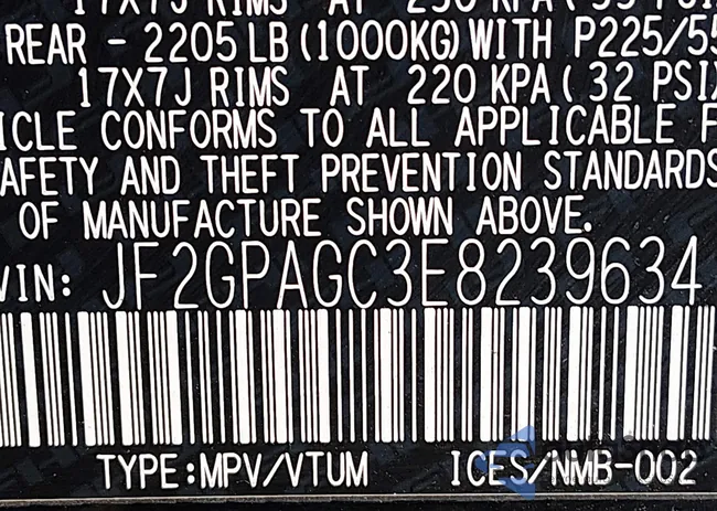 JF2GPAGC3E8239634: 44390567