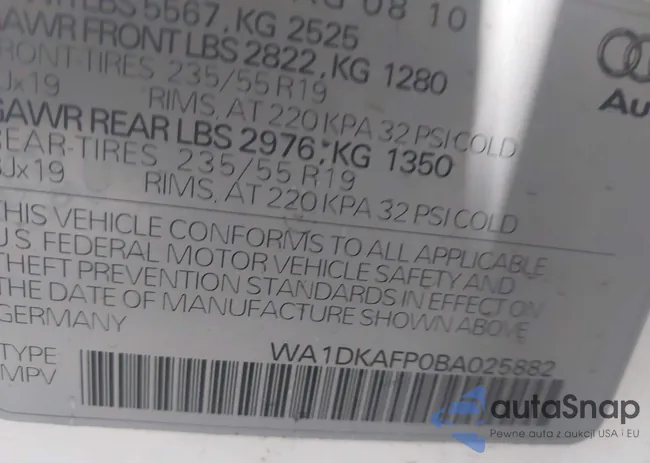 WA1DKAFP0BA025882: 44390584