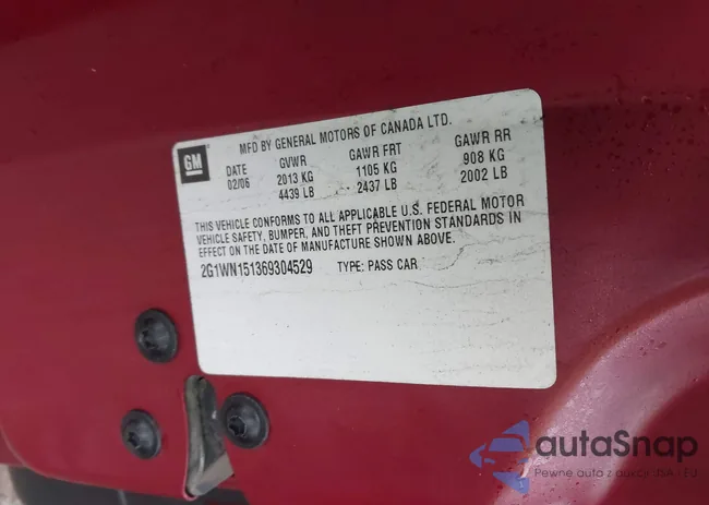 2G1WN151369304529: 44390588