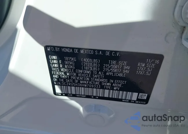 3CZRU5H36HM709333: 44390683