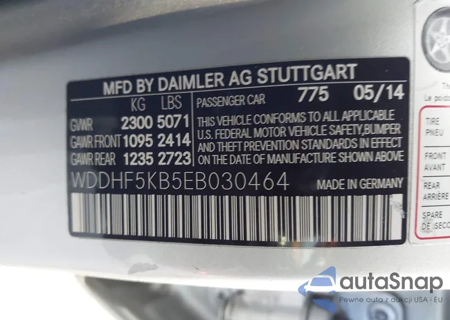 WDDHF5KB5EB030464: 44390742