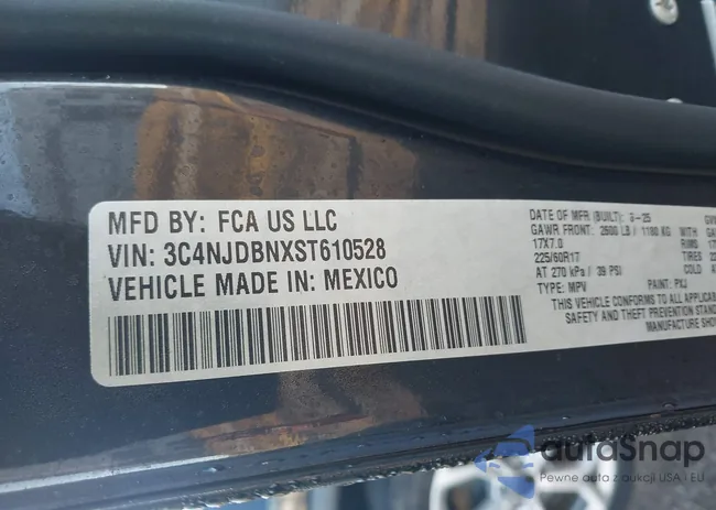 3C4NJDBNXST610528: 44390821