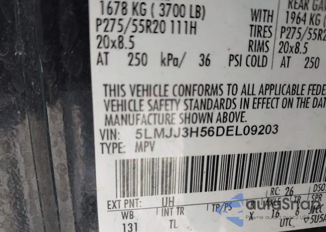 5LMJJ3H56DEL09203: 44391890