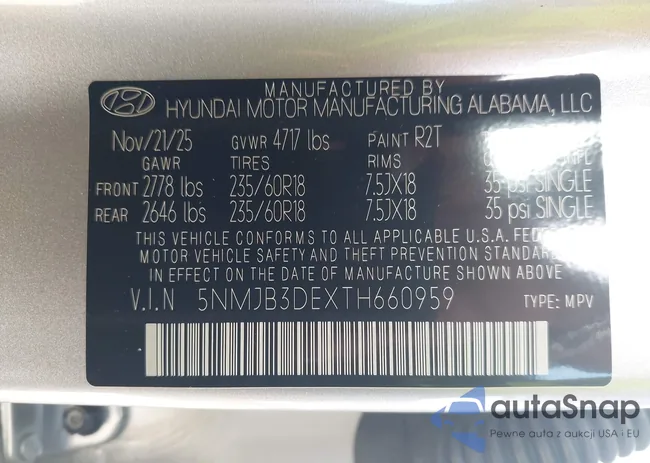 5NMJB3DEXTH660959: 44391932