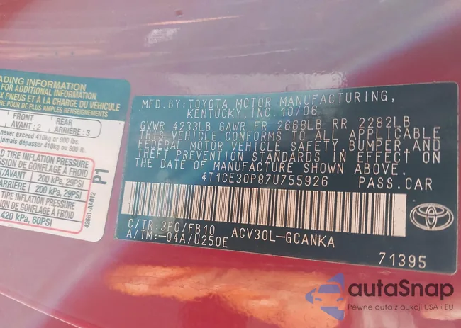 4T1CE30P87U755926: 44392251