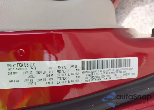 2C4RC1CG3GR215594: 44392257