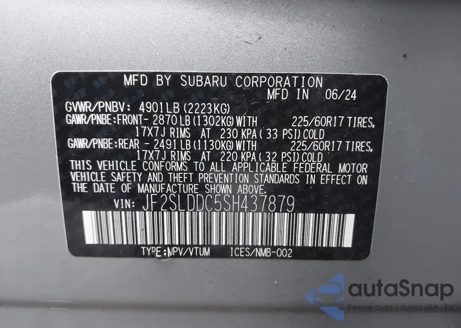 JF2SLDDC5SH437879: 44392269