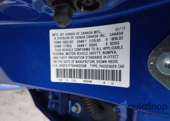 2HGFC1F75HH653508: 44392305