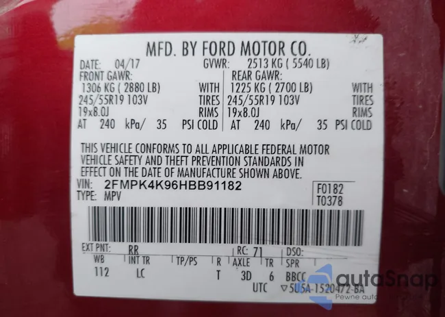 2FMPK4K96HBB91182: 44392306