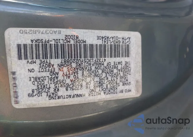 4T3ZF13C5YU220887: 44392342