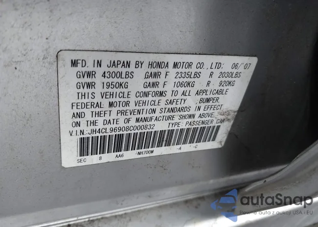 JH4CL96908C000832: 44391445