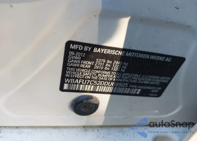 WBAFU7C52DDU69505: 44391447