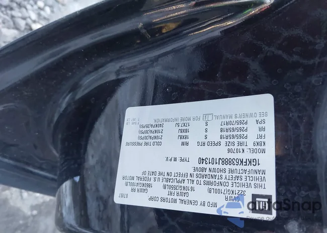 1GKFK63888J101340: 44391450