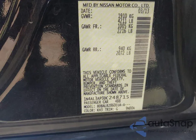 1N4AL3AP3DC248715: 44391640