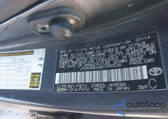 JTDKN3DU4E0390536: 44391663