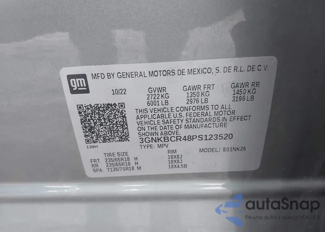 3GNKBCR48PS123520: 44391807