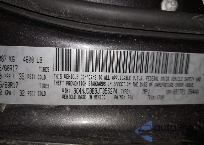 3C4NJDBB9JT355374: 44391815