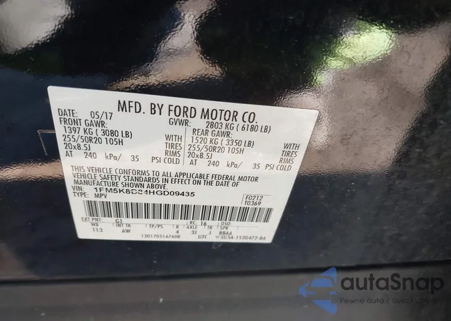 1FM5K8D84HGD09435: 44392883