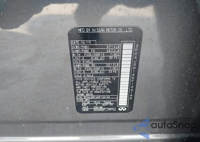 3PCAJ5M16KF144142: 44393015