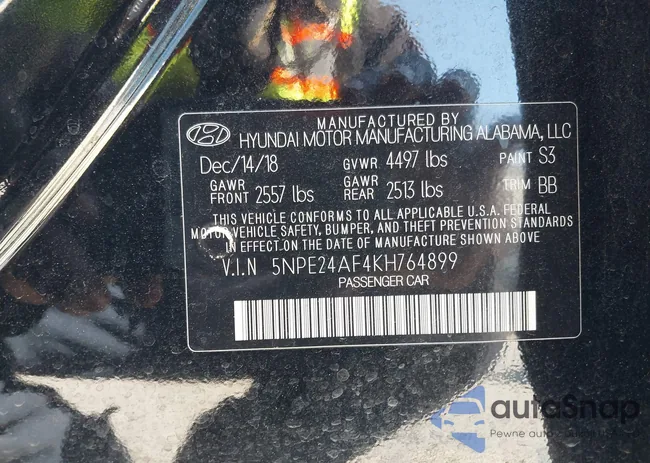 5NPE24AF4KH764899: 44393036