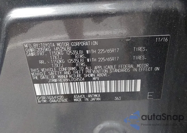 JTMWFREV8HJ704504: 44393118