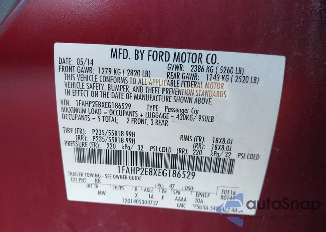 1FAHP2E8XEG186529: 44393182