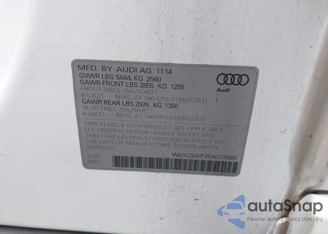 WA1CGAFP7FA077089: 44393245