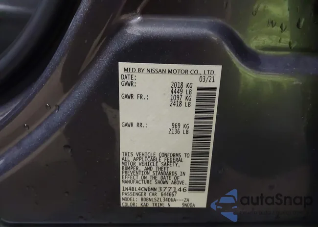 1N4BL4CW6MN377146: 44393274