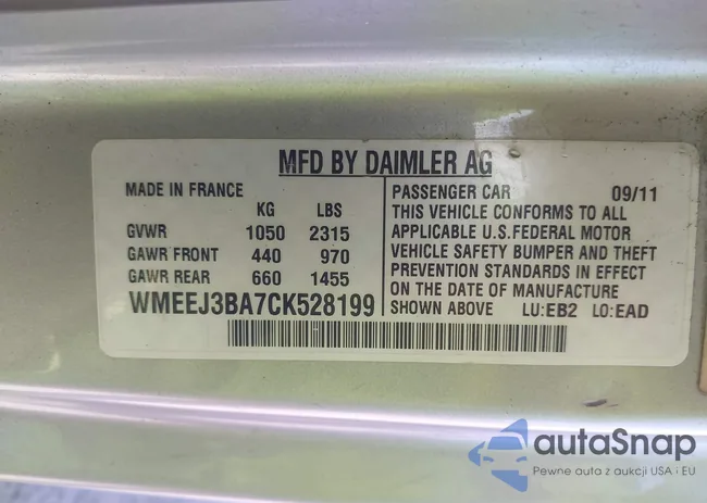 WMEEJ3BA7CK528199: 44393304