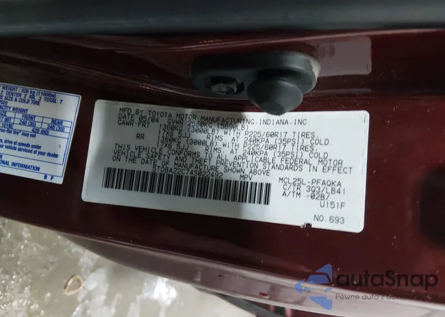 5TDBA22C74S022492: 44393386