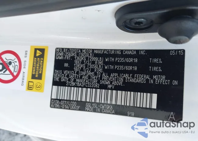 2T2BK1BA2FC322082: 44392755