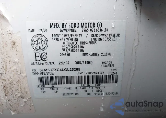 5LM5J7XC4LGL25265: 44393896