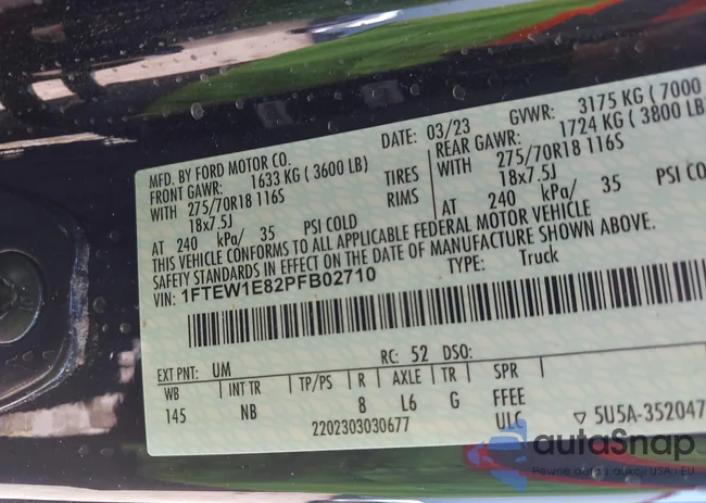 1FTEW1E82PFB02710: 44393973