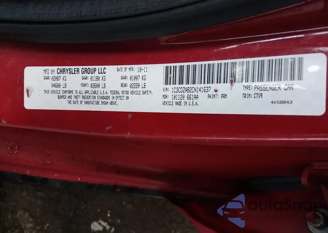 1C3CDZAB2CN141637: 44394074