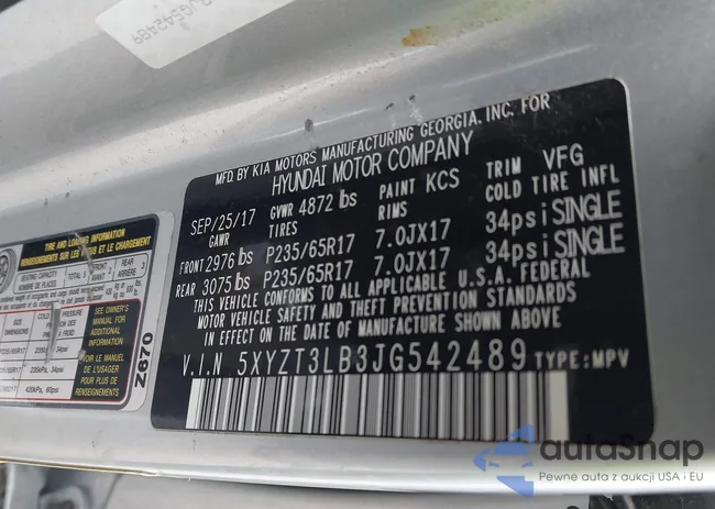 5XYZT3LB3JG542489: 44394111