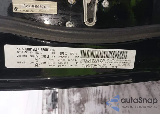 1C4NJRBB1DD212121: 44394213