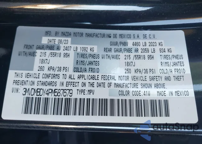 3MVDMBDY4PM587679: 44394350