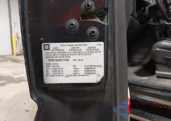 1GTGK13U63F177540: 44394363