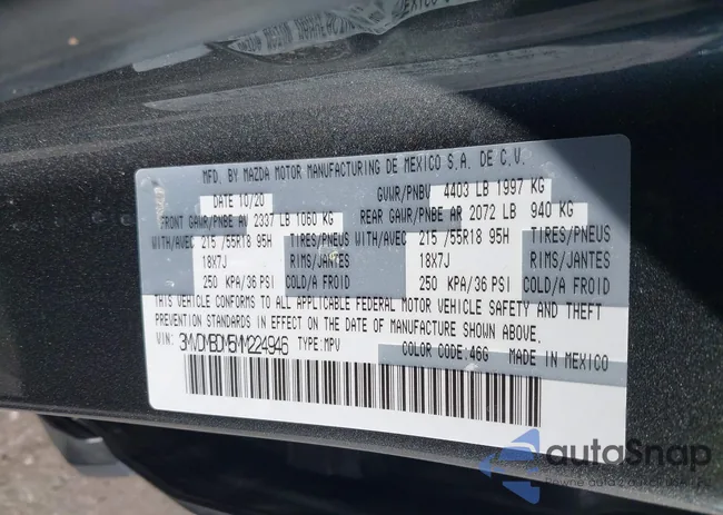 3MVDMBDM5MM224946: 44394444