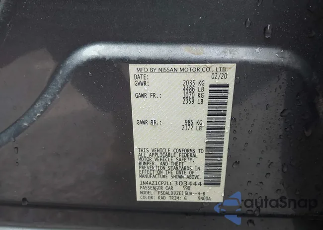 1N4AZ1CP2LC303444: 44393507