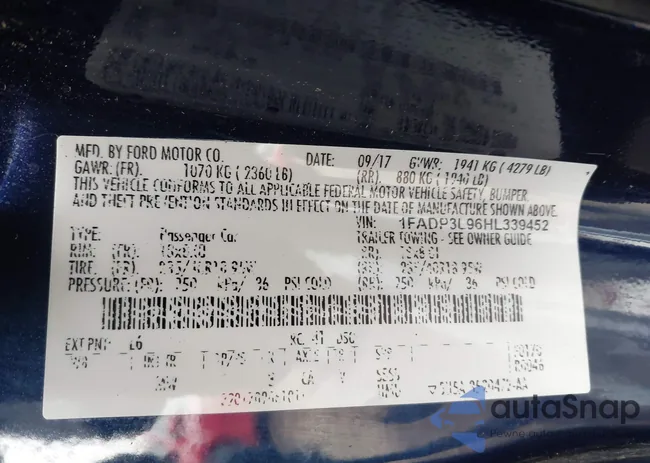 1FADP3L96HL339452: 44393530