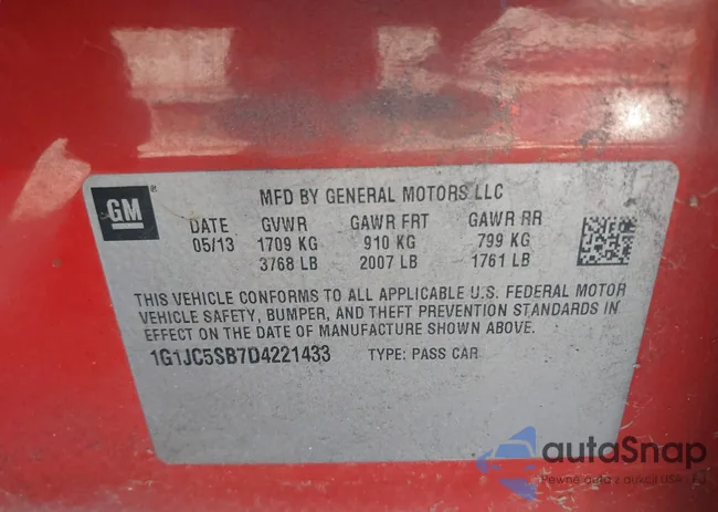 1G1JC5SB7D4221433: 44393587