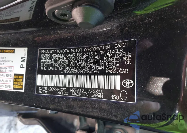 JTDS4MCE3NJ084165: 44393616