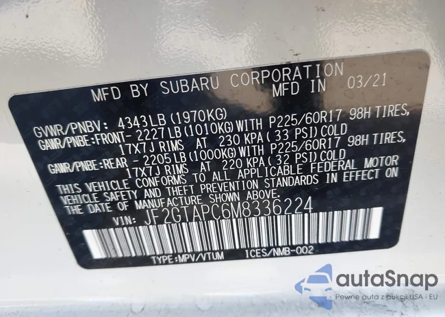 JF2GTAPC6M8336224: 44393666