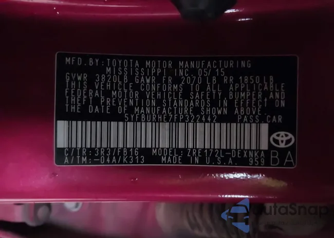 5YFBURHE7FP322442: 44393771